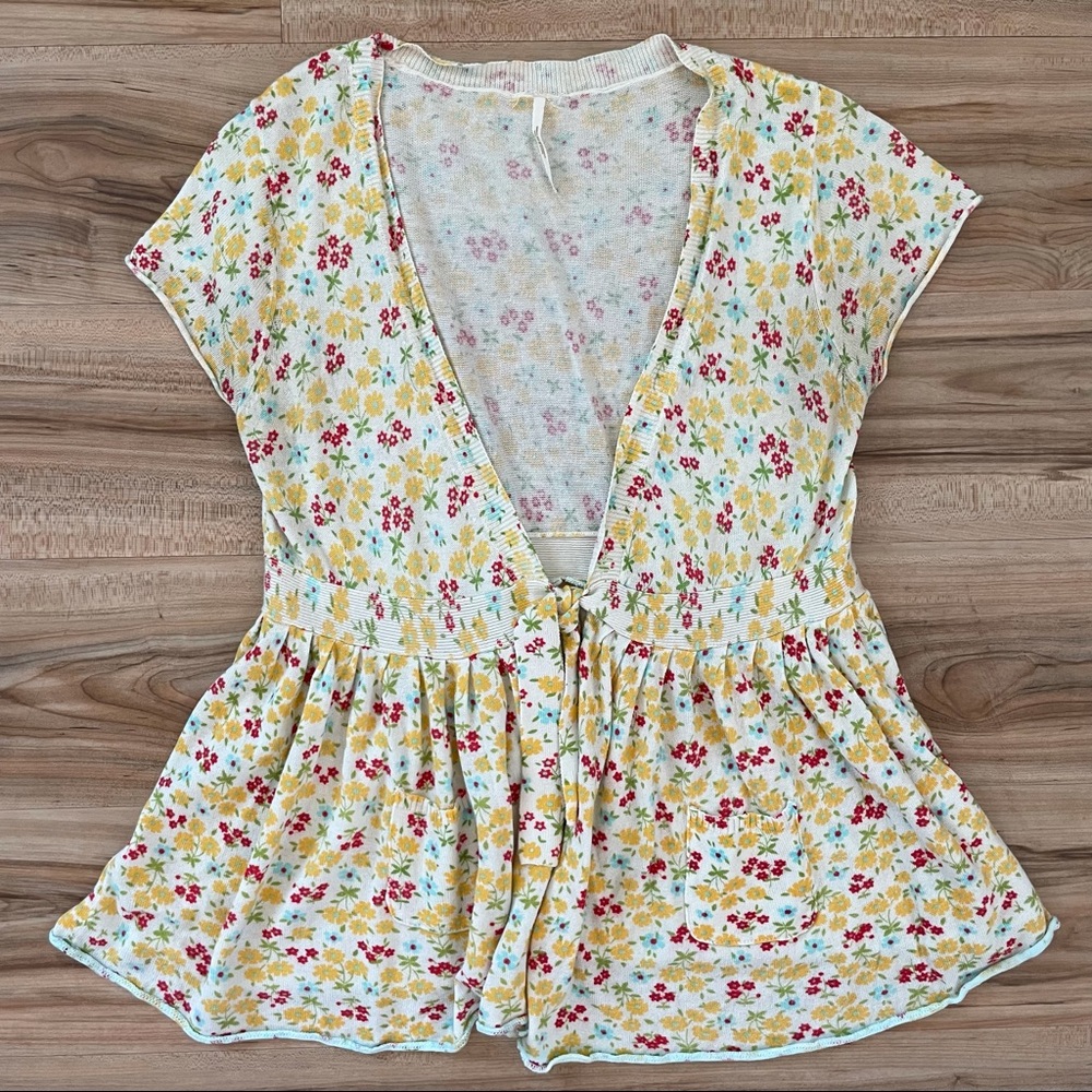 Free People Boho Floral Shirt